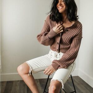 Free People All Yours Dolman Sleeve Cardigan - Mocha